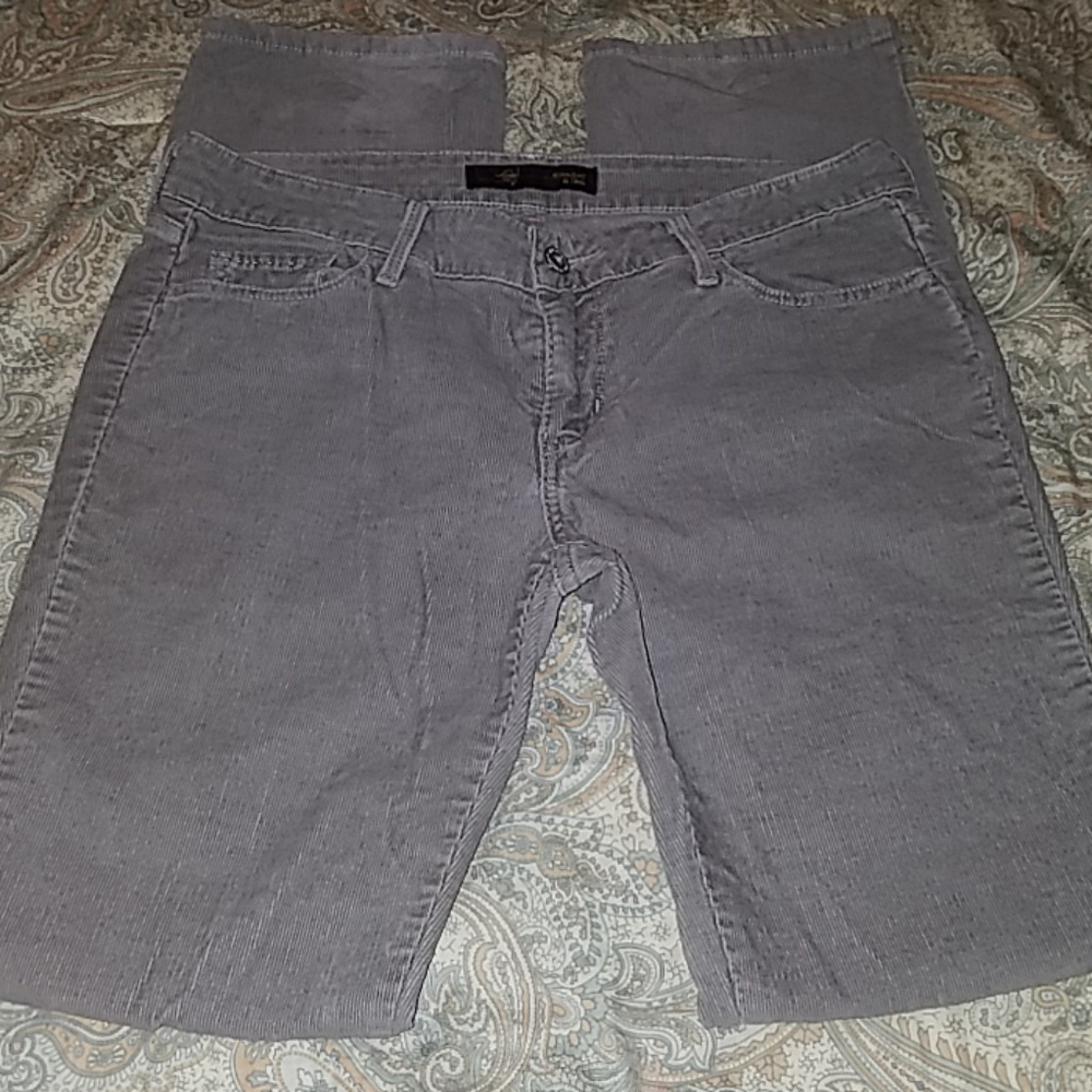 Levi's 505 straight corduroy size 6 gray